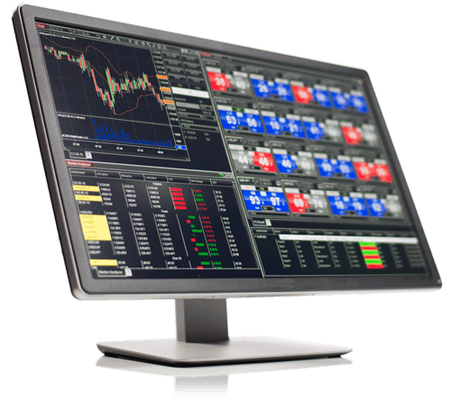 NinjaTrader monitor view — supported broker platform